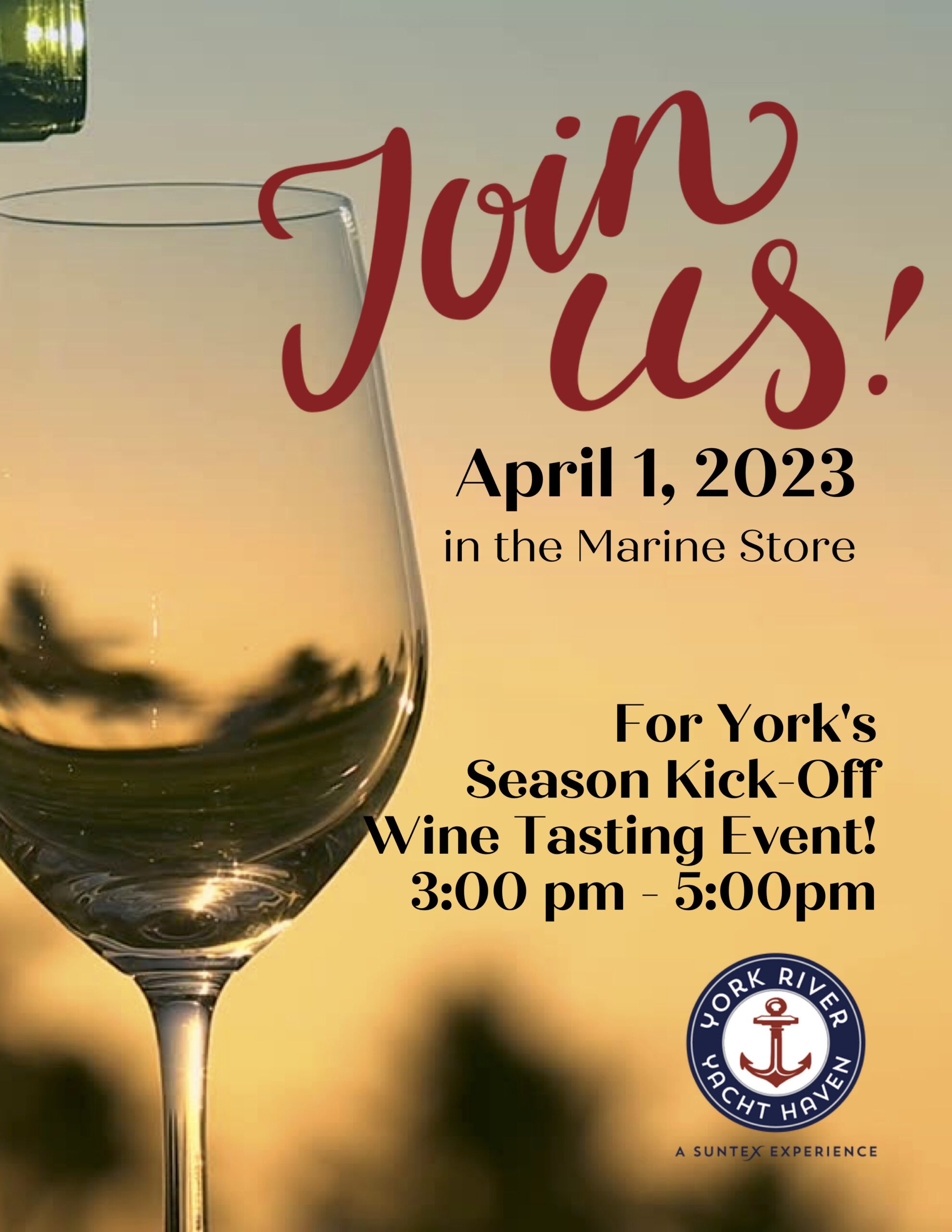 York River Yacht Haven Wine Tasting Event